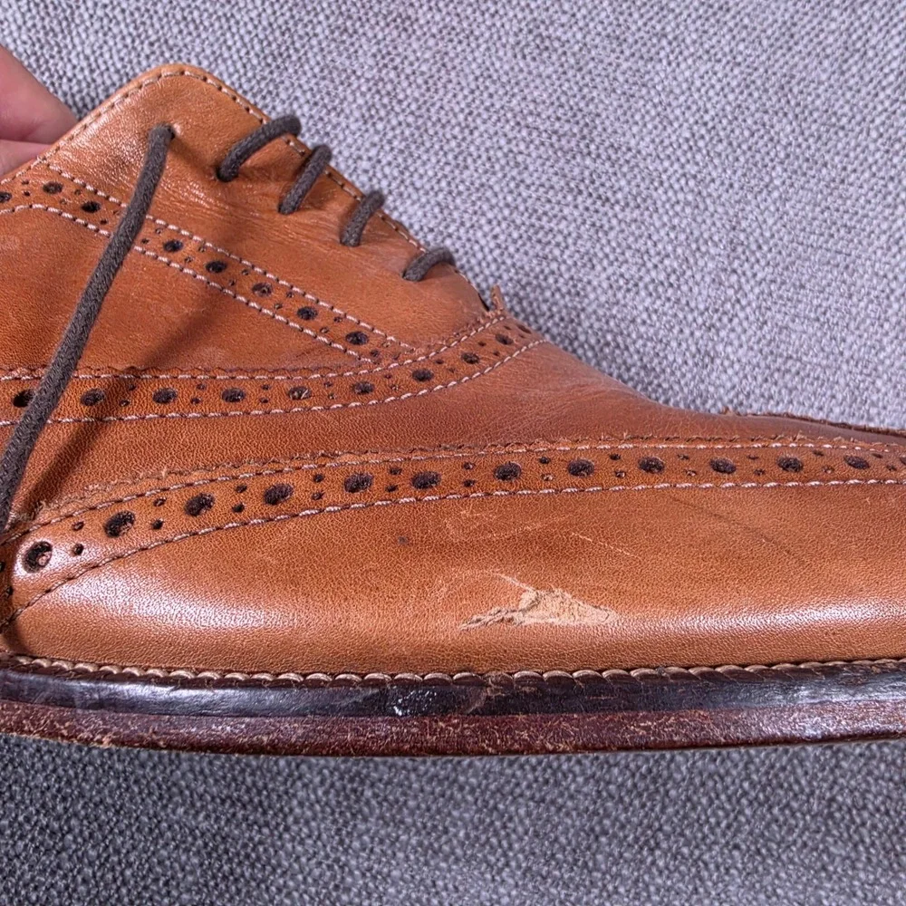 Cole Haan Air Madison Wingtip Oxford Mens 12 Beige C10290 Brogue Nike Air